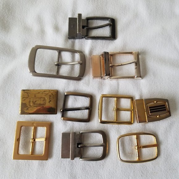 Belt Buckle Lot Of 10 for Leather Crafts - Picture 1 of 2